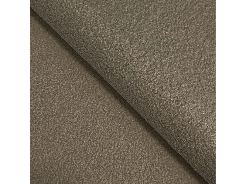 Canapé avec fonction lit et coffre de rangement, rembourrage confortable, tissu, coussins décoratifs, côté gauche, 276x88x176 cm, marron clair