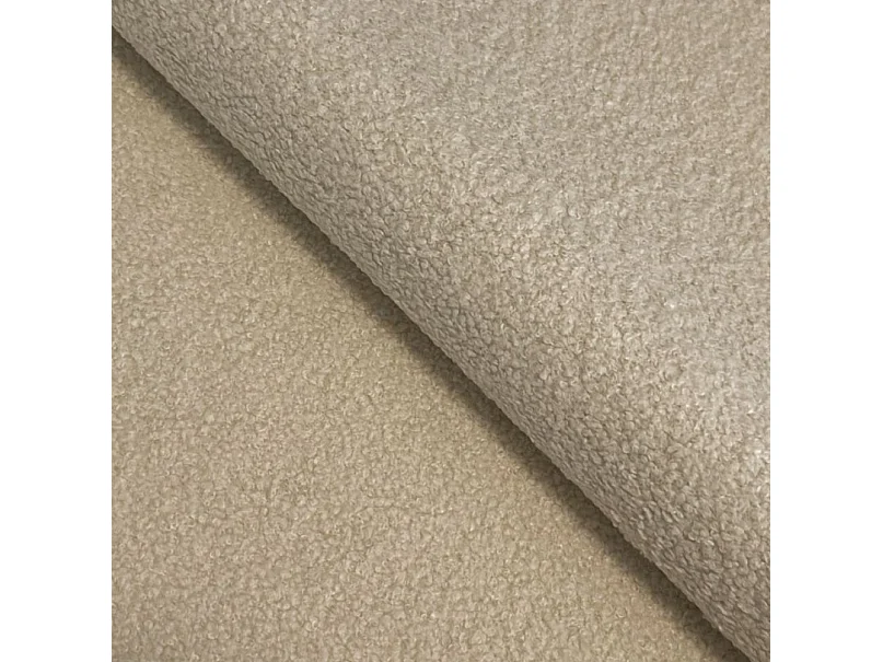 BALOO Poef - Comfortabele poef met houten frame, PUR-schuim, zwarte kunststof poten, modern design 82x75x41cm Beige