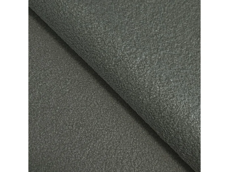 BALOO Poef - Comfortabele poef met houten frame, PUR-schuim, zwarte kunststof poten, modern design 82x75x41cm Donkergrijs