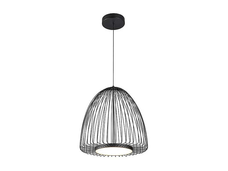 Suspension LED Smart en métal noir Mantra