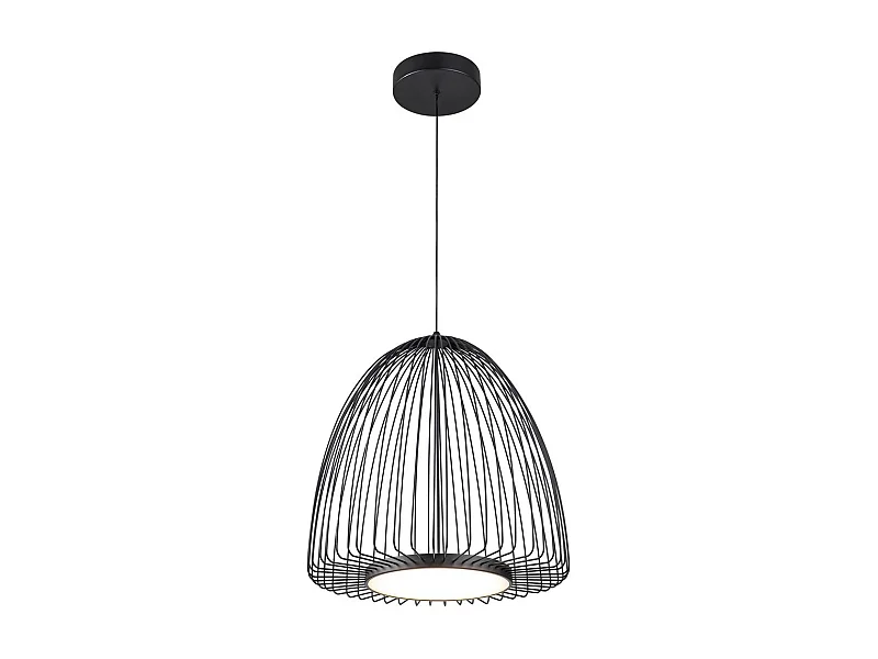 Suspension LED Smart en métal noir Mantra