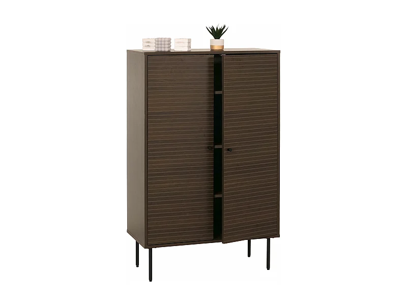 Hoog dressoir MCW-N78,  donkerbruin