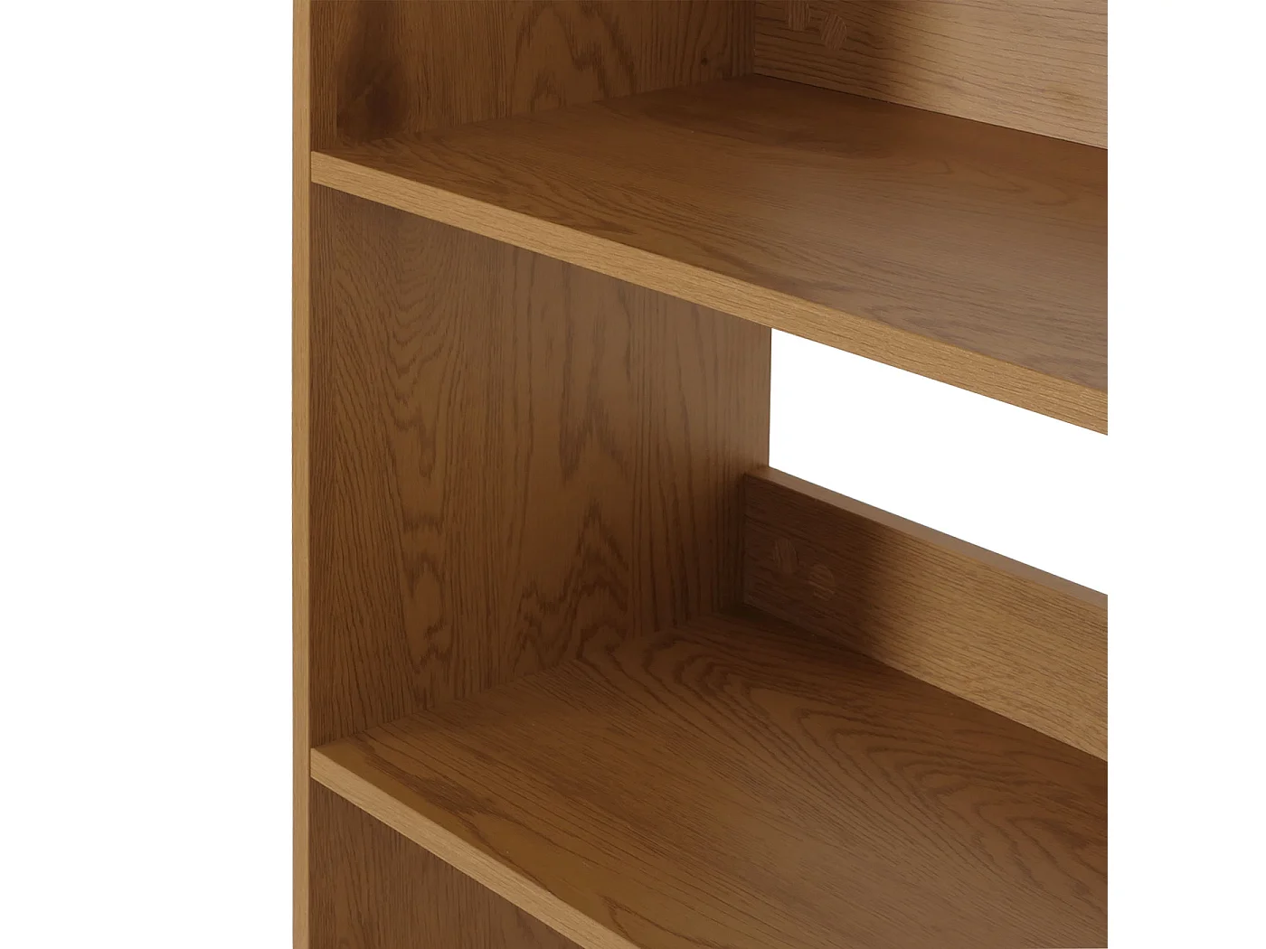 Libreria MCW-N78, scaffale a colonna, stile scandinavo metallo legno melamina MVG 200x80x30cm ~ naturale