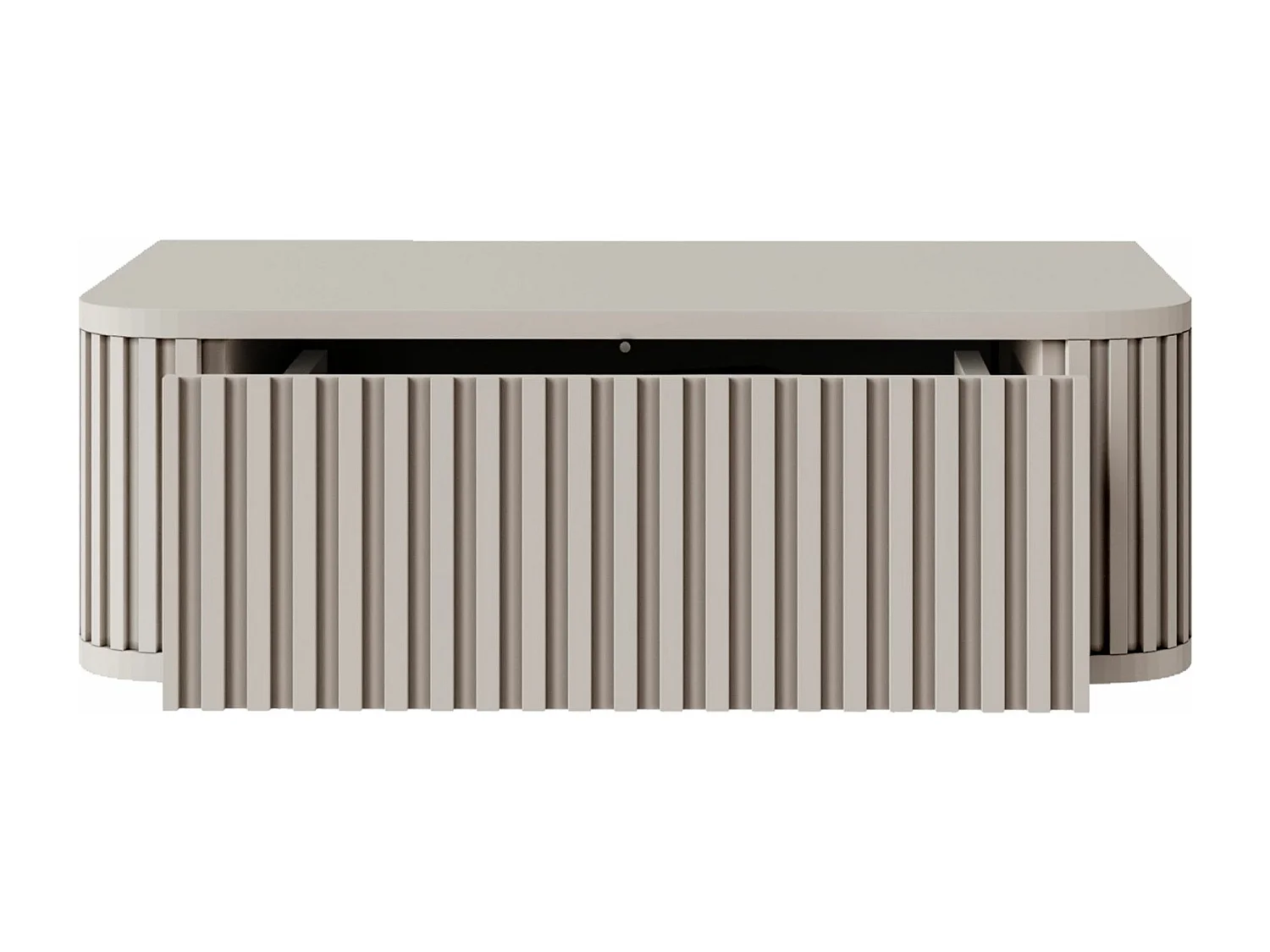 Table de chevet suspendue - 63 cm - grège - OVARLO