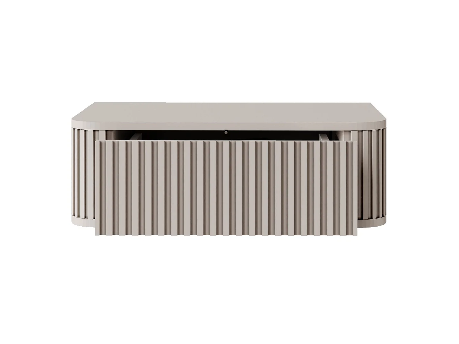 Table de chevet suspendue - 63 cm - grège - OVARLO