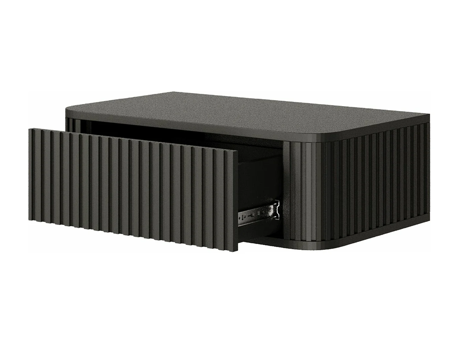 Hangend nachtkastje - 63 cm - zwart - OVARLO