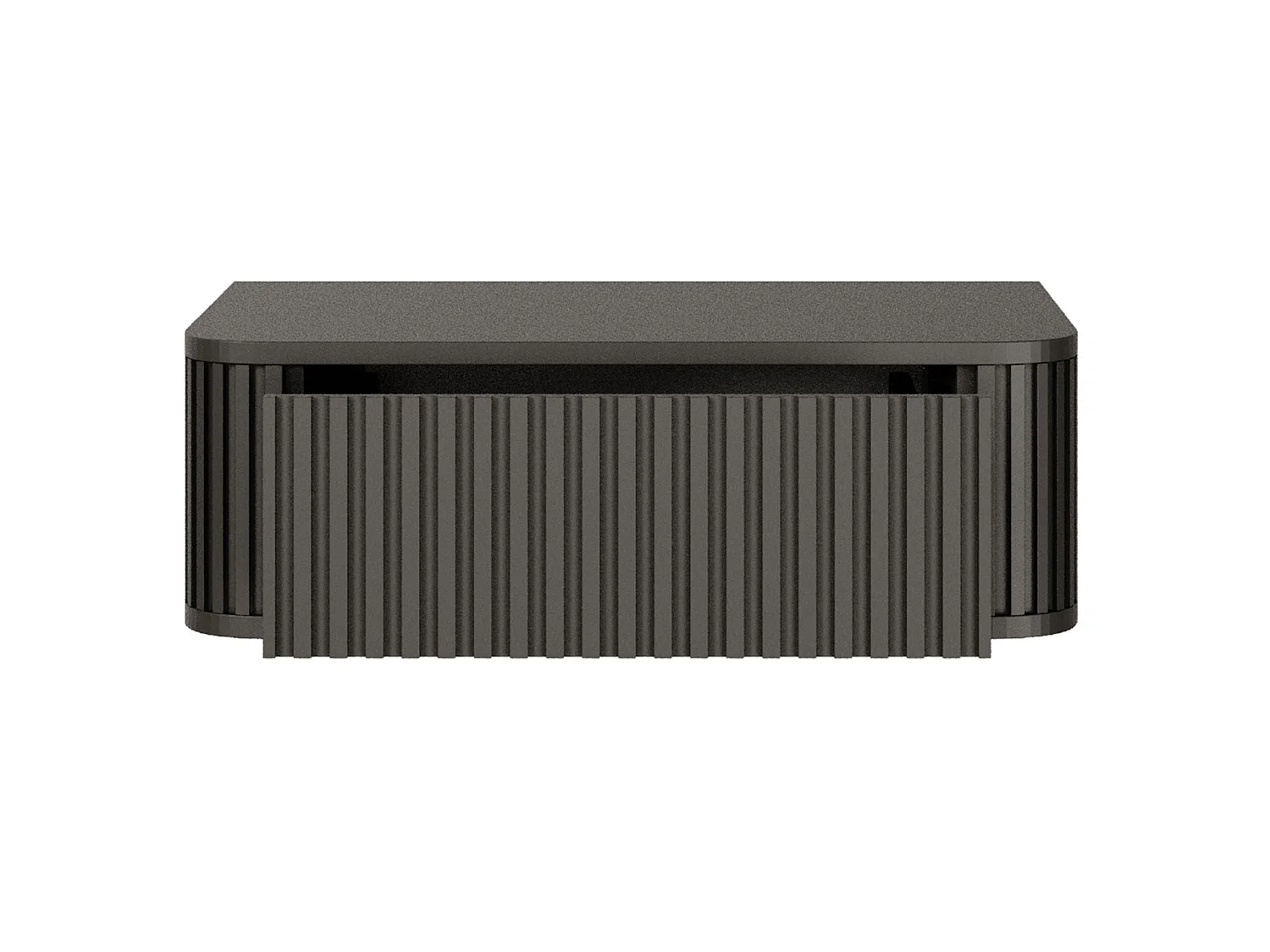 Table de chevet suspendue - 63 cm - noir - OVARLO
