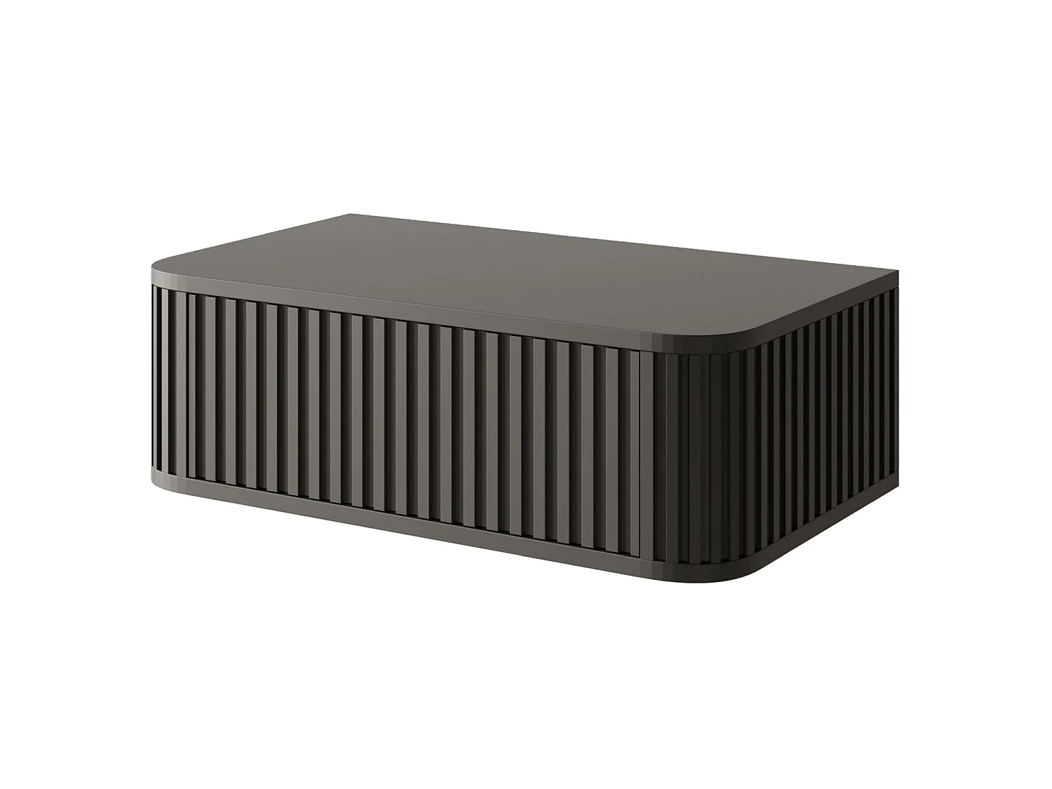 Table de chevet suspendue - 63 cm - noir - OVARLO