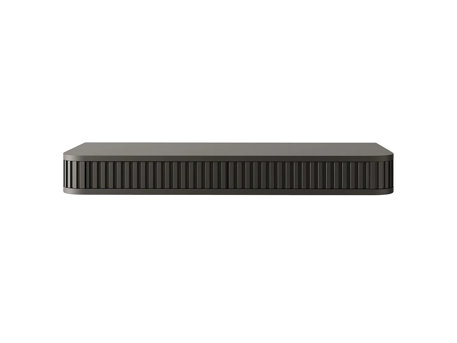 Coiffeuse 2 tiroirs - suspendu - 113 cm - noir- OVARLO
