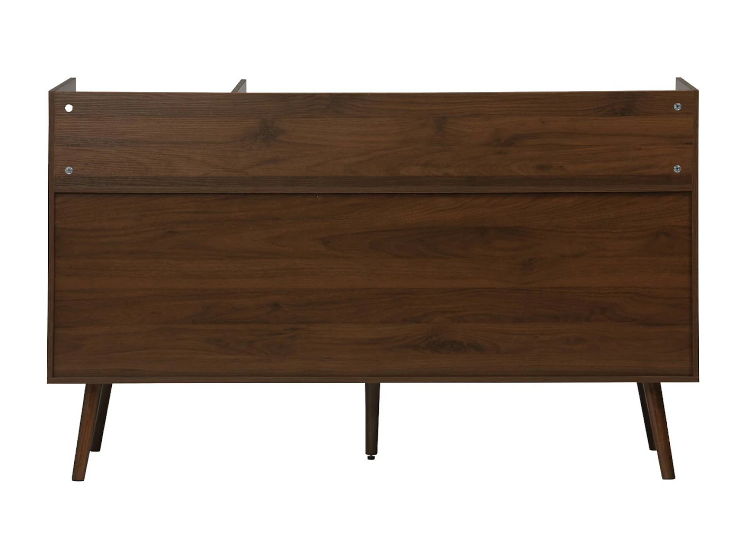 Mueble de vinilos xl vintage efecto madera oscura, 130cm madera oscura