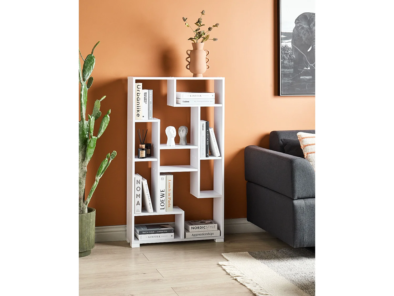 Meuble de rangement ALMA 122 cm Blanc