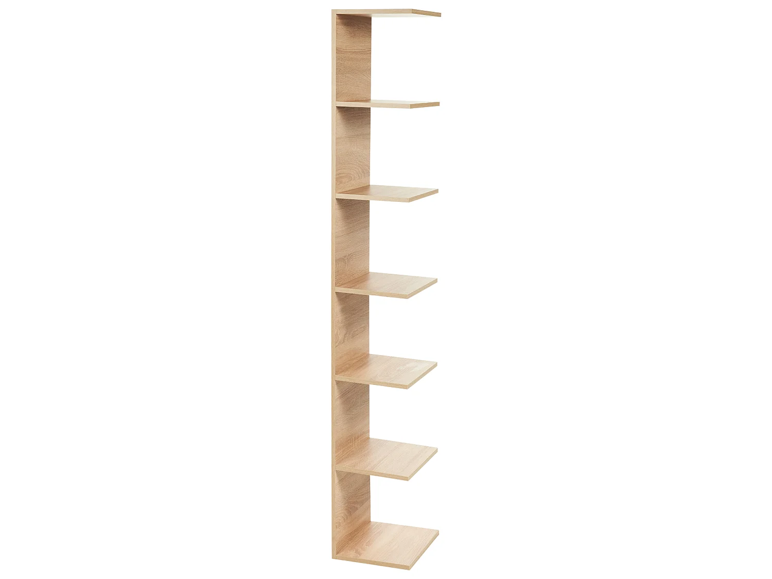 Wall Bookshelf ESTON 190 cm Light Brown