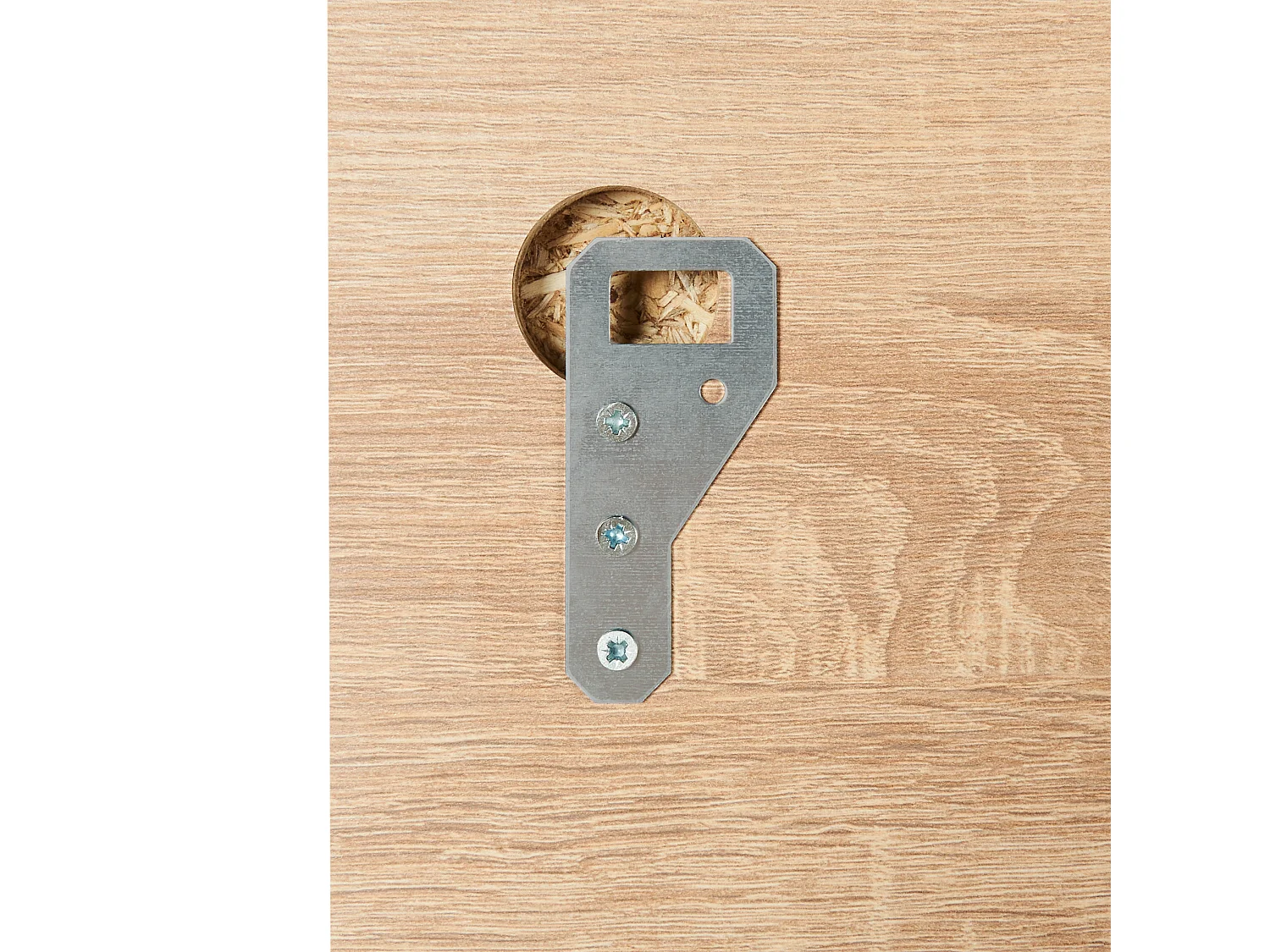 Wandplank ESTON 190 cm Lichtbruin