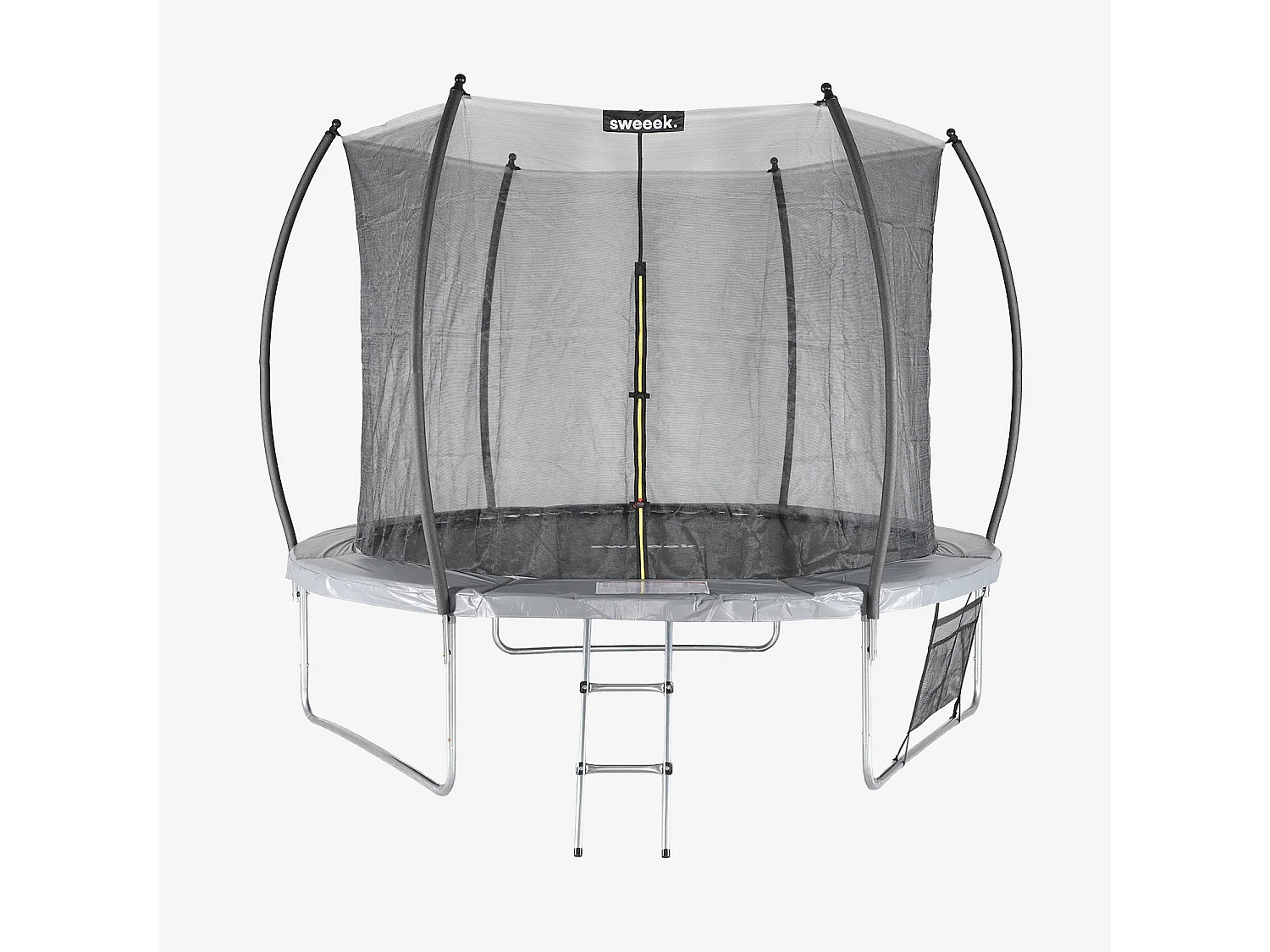 Trampolino 305cm con rete interna e pacco di accessori, grigio