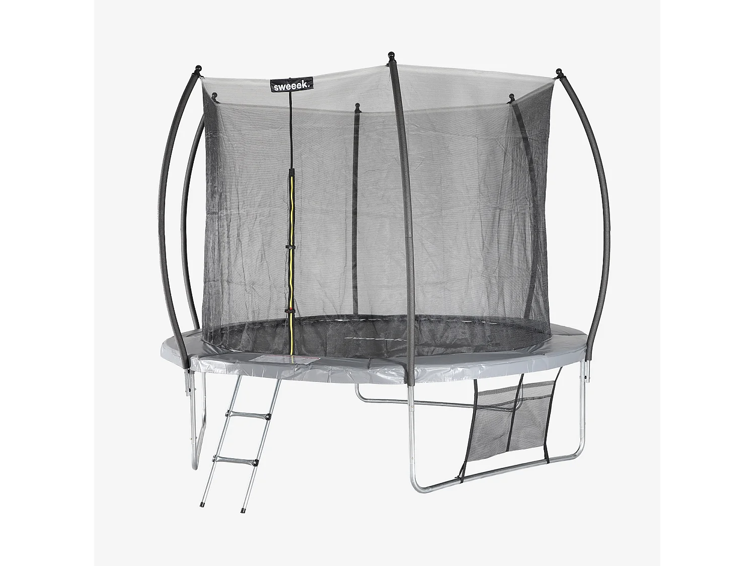 Trampolino 305cm con rete interna e pacco di accessori, grigio