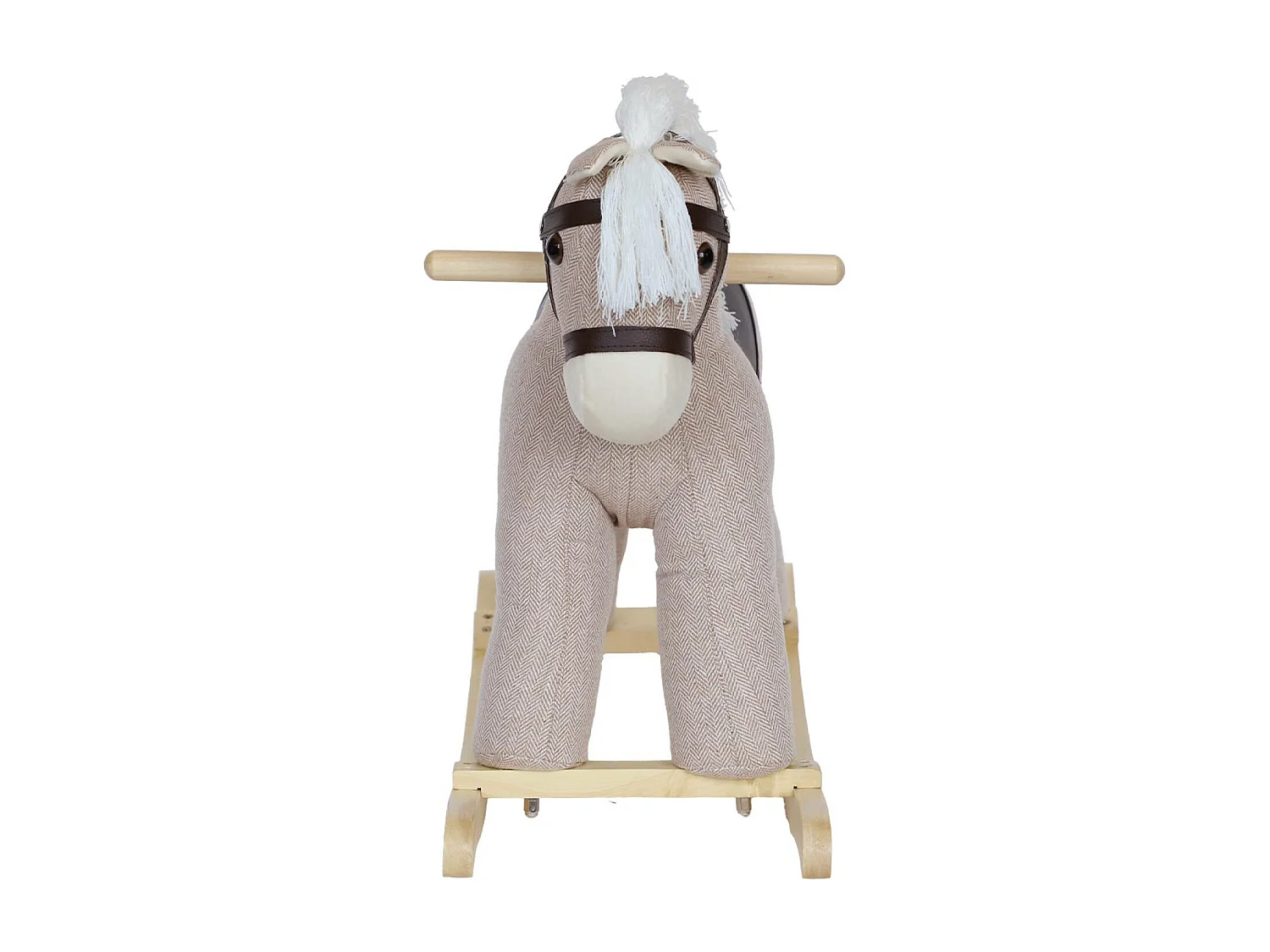 Caballo balancín para niños marrón