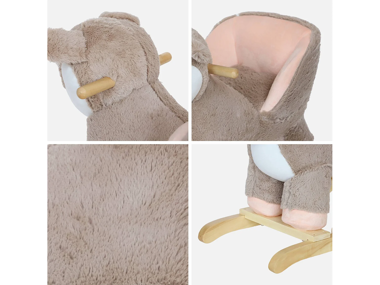 Cerbiatto a dondolo per bambini, talpa