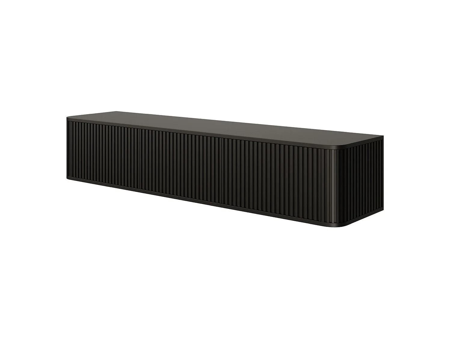 Mobile TV 3 ante - Nero - 163 cm - OVARLO