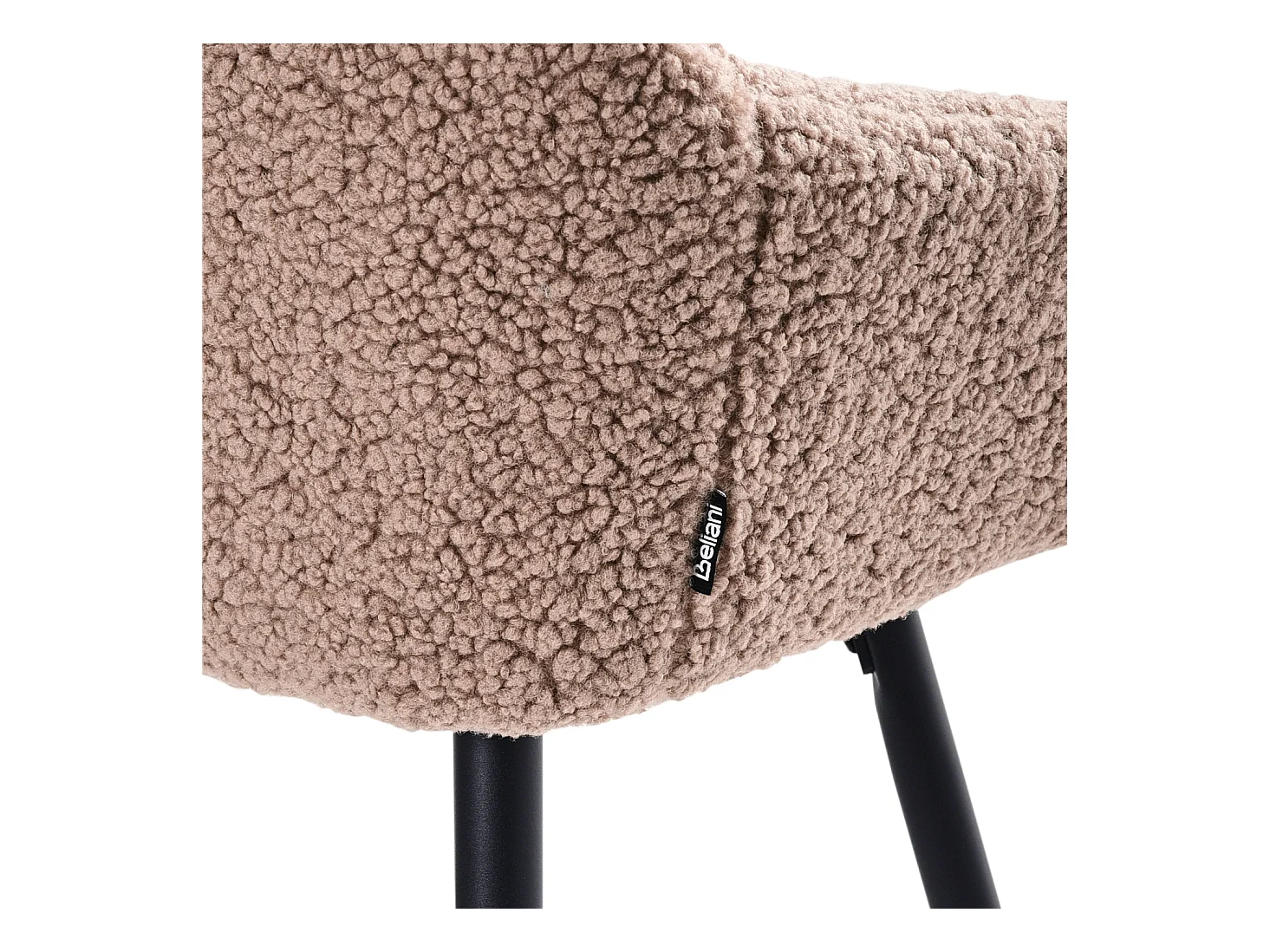 Set mit 2 Barstühlen CASMALIA Bouclé Taupe