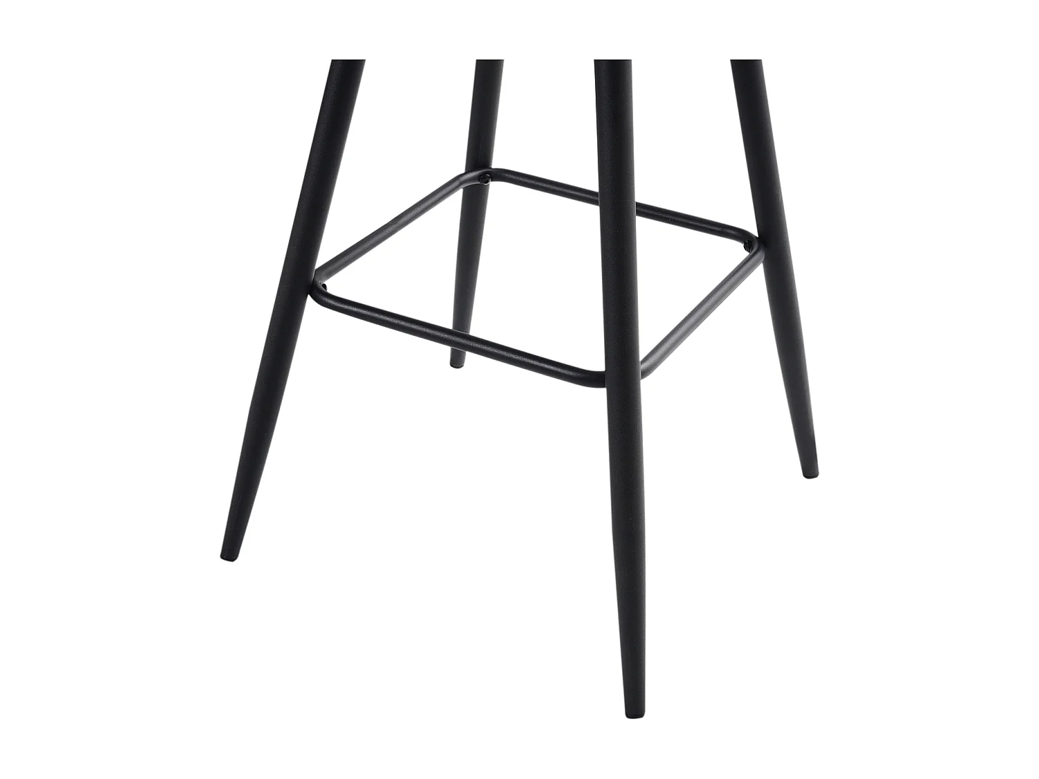 Lot de 2 chaises de bar CASMALIA Bouclé Taupe