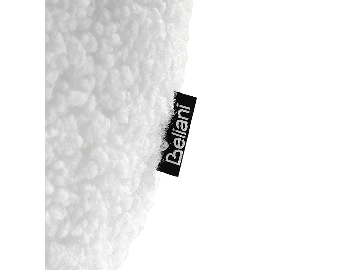 Lot de 2 chaises de bar CASMALIA Bouclé Blanc cassé