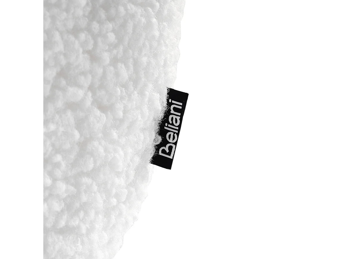 Conjunto de 2 bancos de bar CASMALIA Bouclé Branco creme