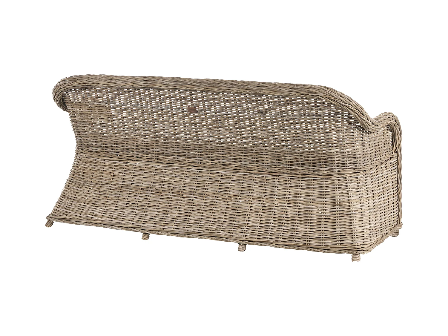 Banc avec coussin d'assise SUSUA 189 cm Rotin Naturel