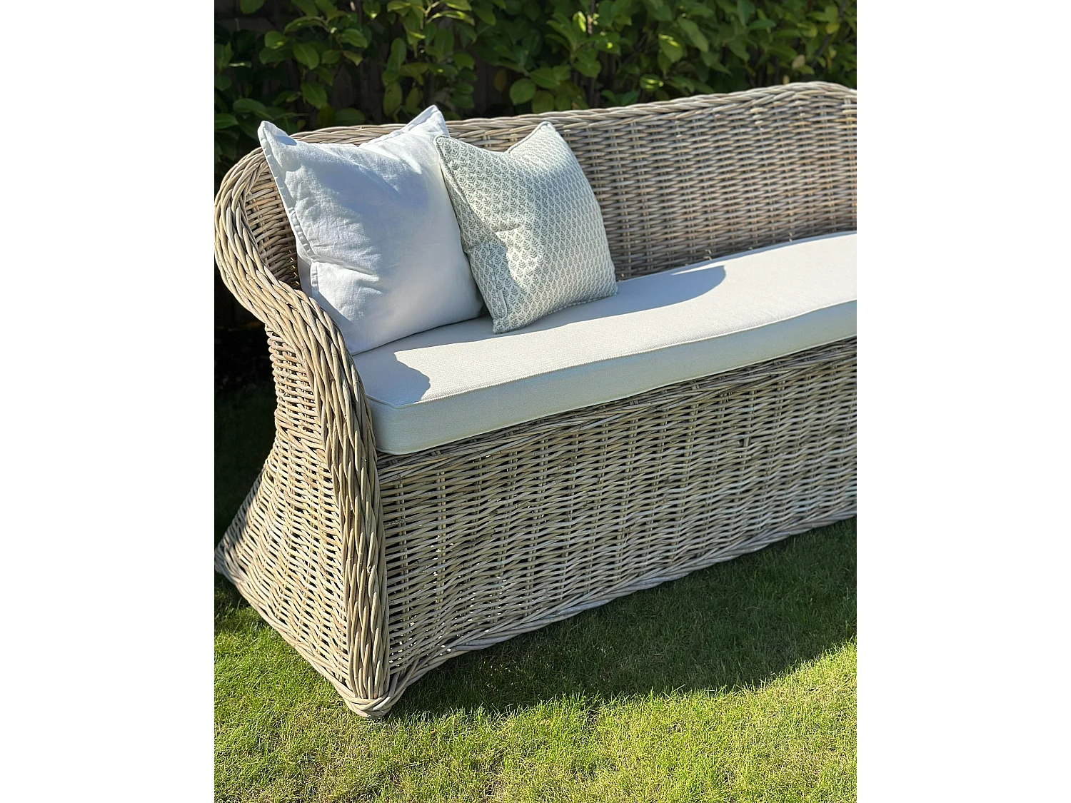 Tuin loungebank 3-zitter SUSUA Rotan Natuurlijk