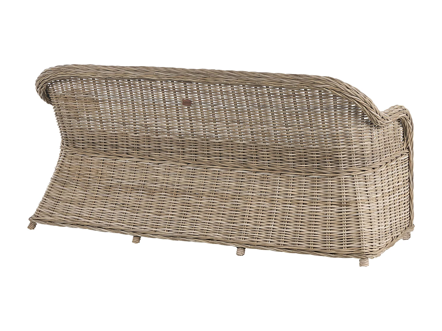Banc avec coussin d'assise SUSUA 189 cm Rotin Naturel