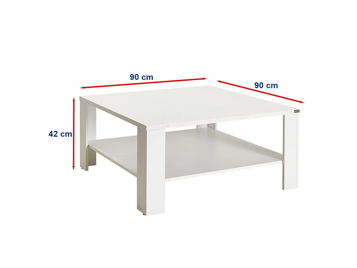 Table basse 1 étagère L90 cm - LENA