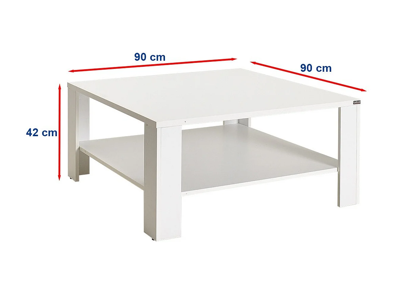 Table basse 1 étagère L90 cm - LENA