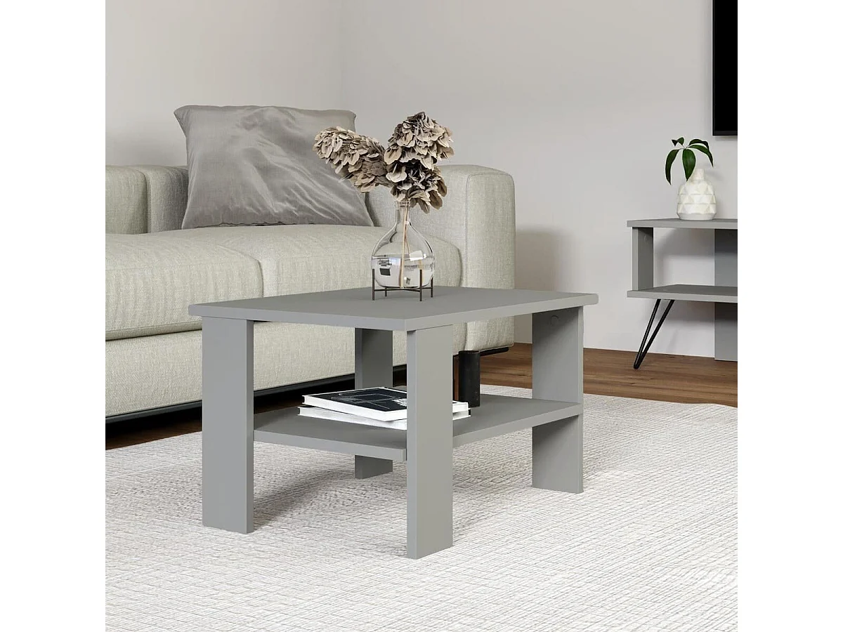 Mesa de centro 1 prateleira L60 cm - DUAMA