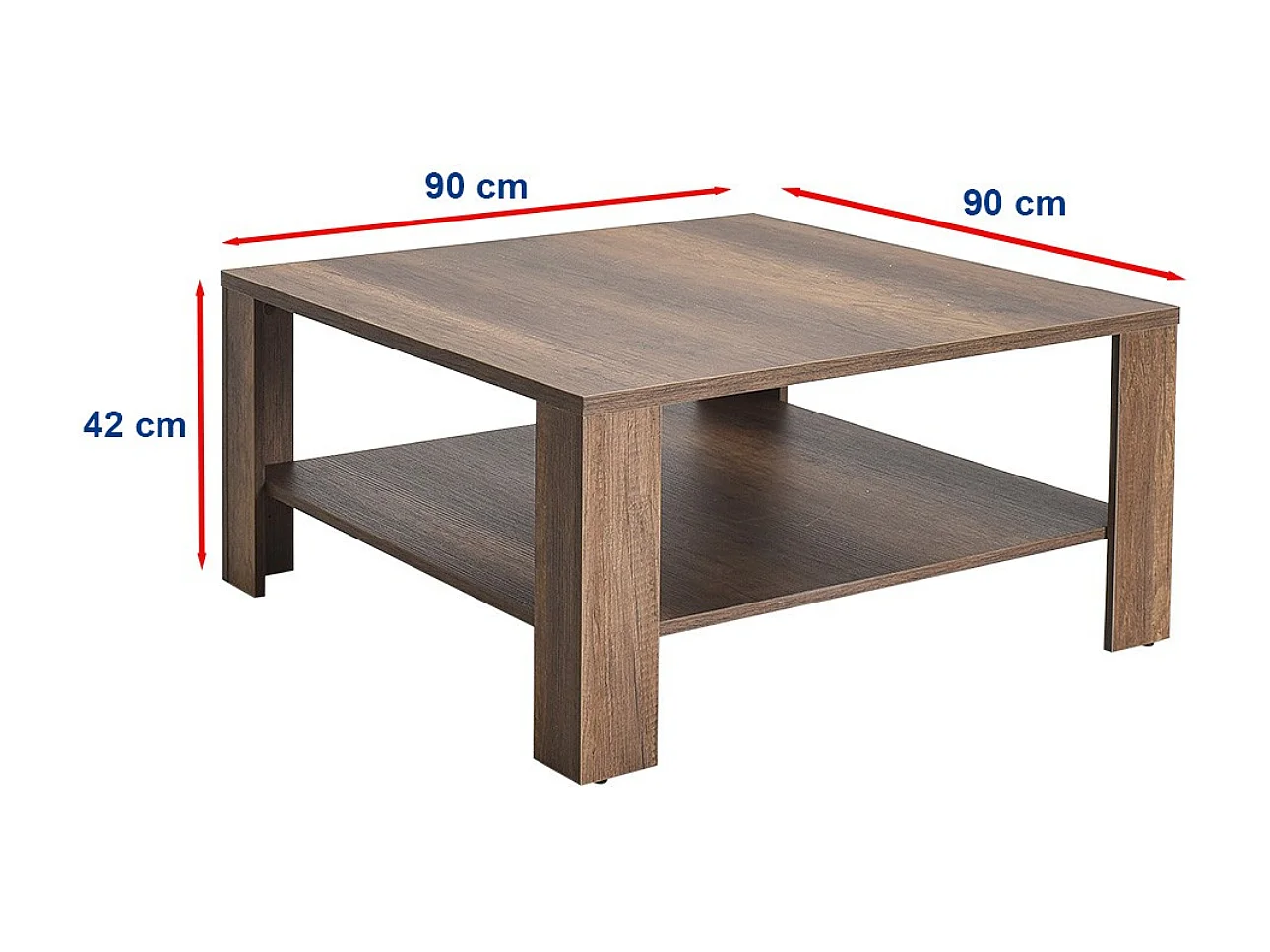 Table basse 1 étagère L90 cm - LENA