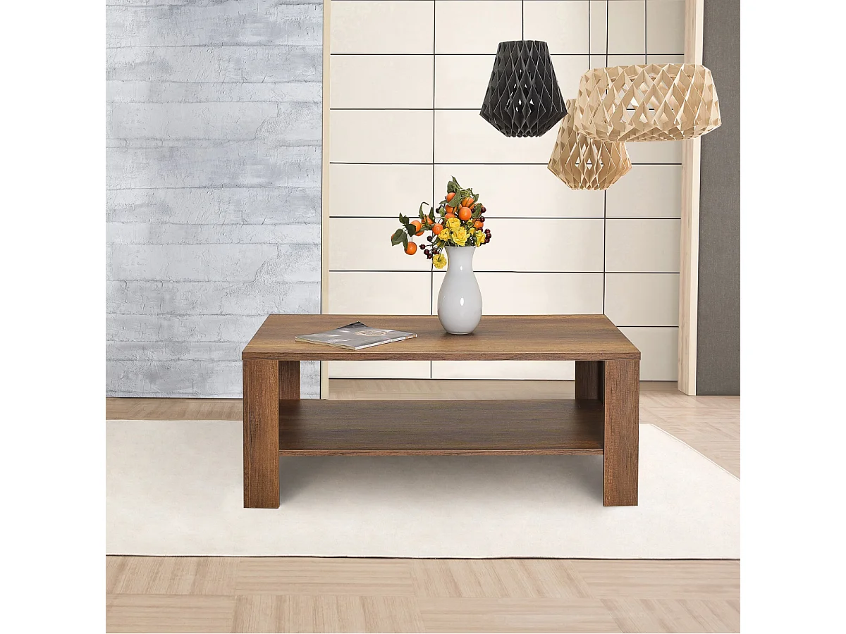 Table basse 1 étagère L110 cm - EVA