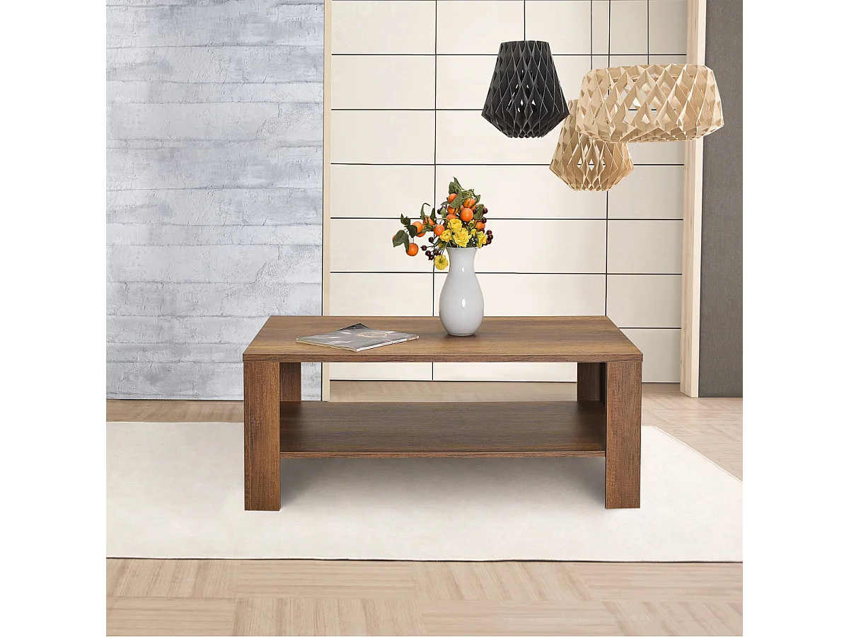 Table basse 1 étagère L110 cm - EVA