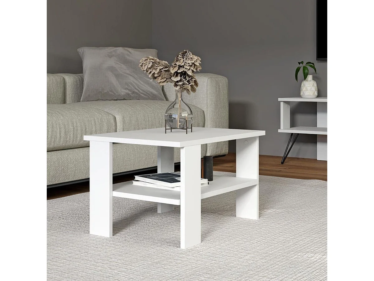 Mesa de centro 1 prateleira L60 cm - DUAMA