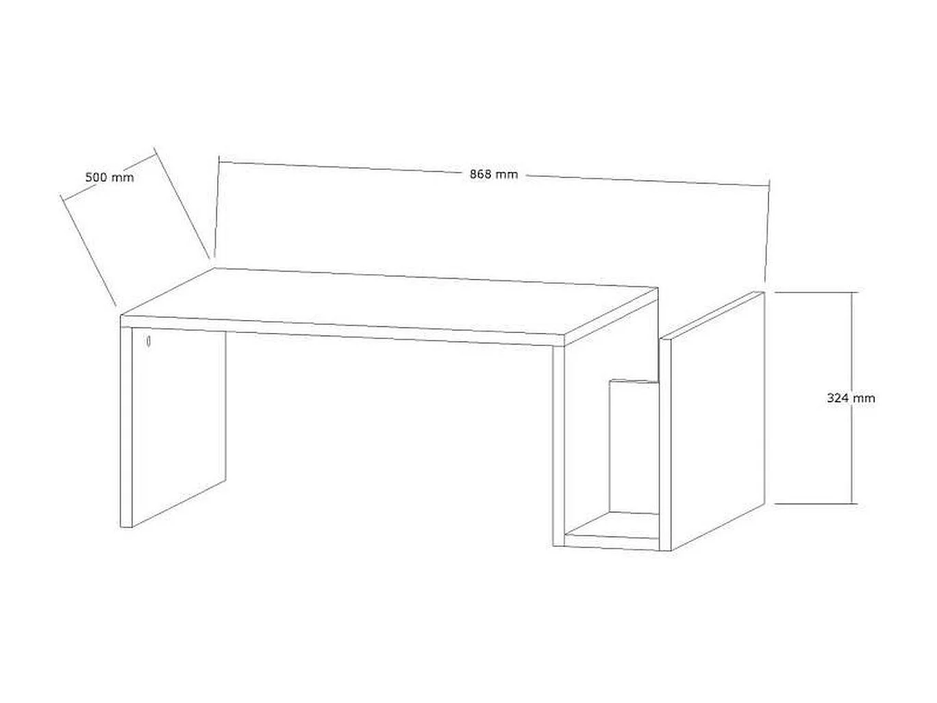 Salontafel L86,8 cm - MEMO