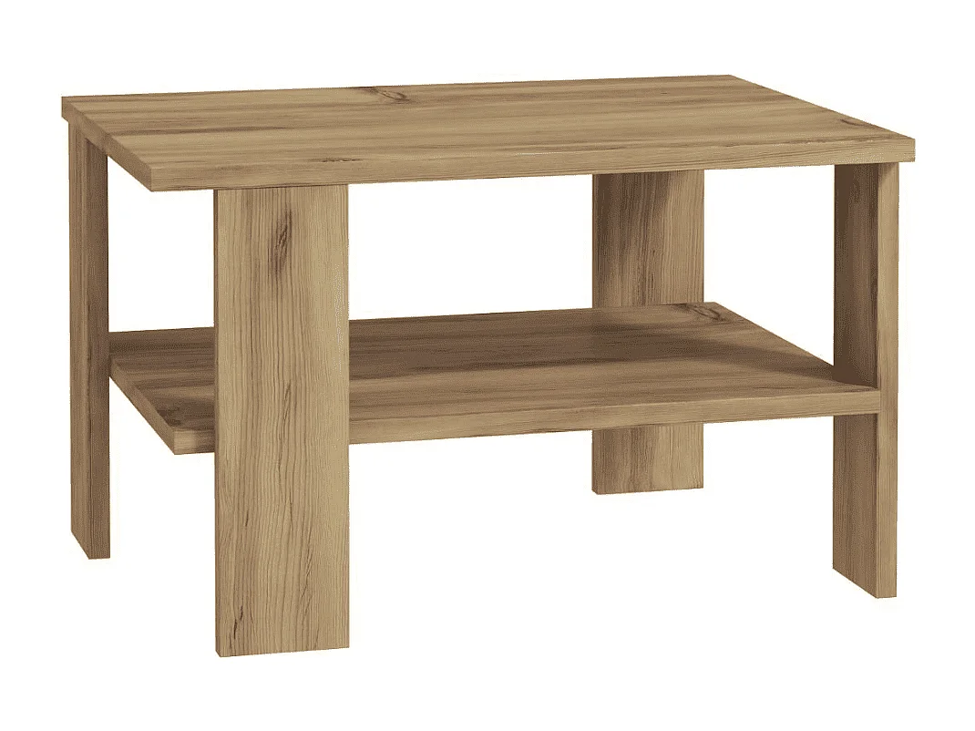 Couchtisch mit 1 Regalboden L60 cm - DUAMA