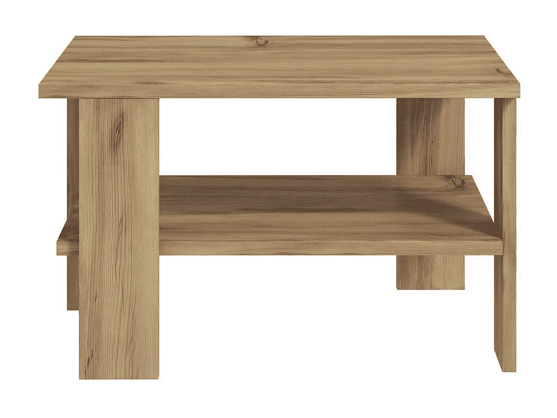 Couchtisch mit 1 Regalboden L60 cm - DUAMA