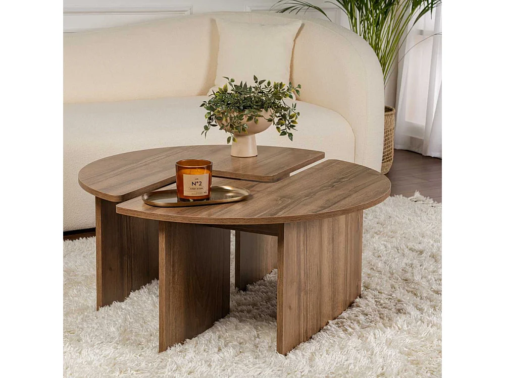 Set di 2 tavolini L90 cm - MOIRA