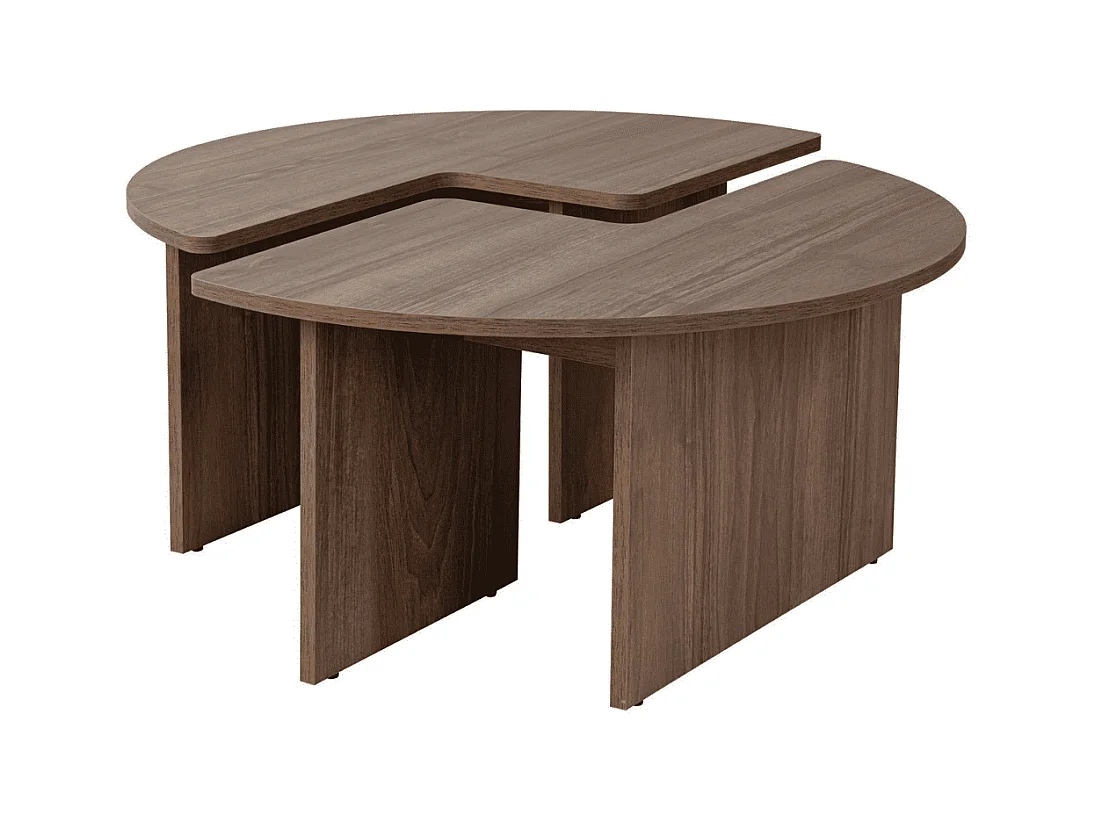 Lot de 2 tables basses L90 cm - MOIRA