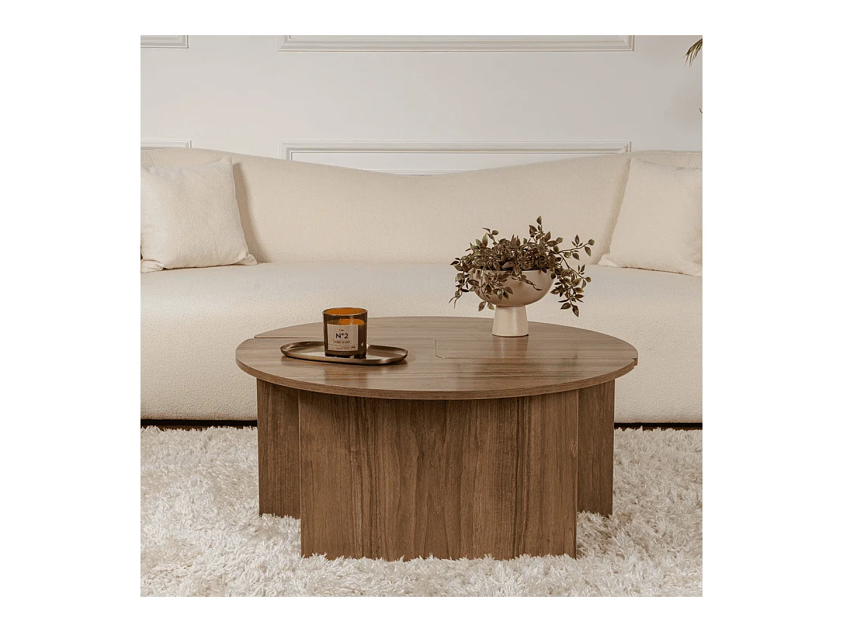 Set aus 2 Couchtischen L90 cm - MOIRA