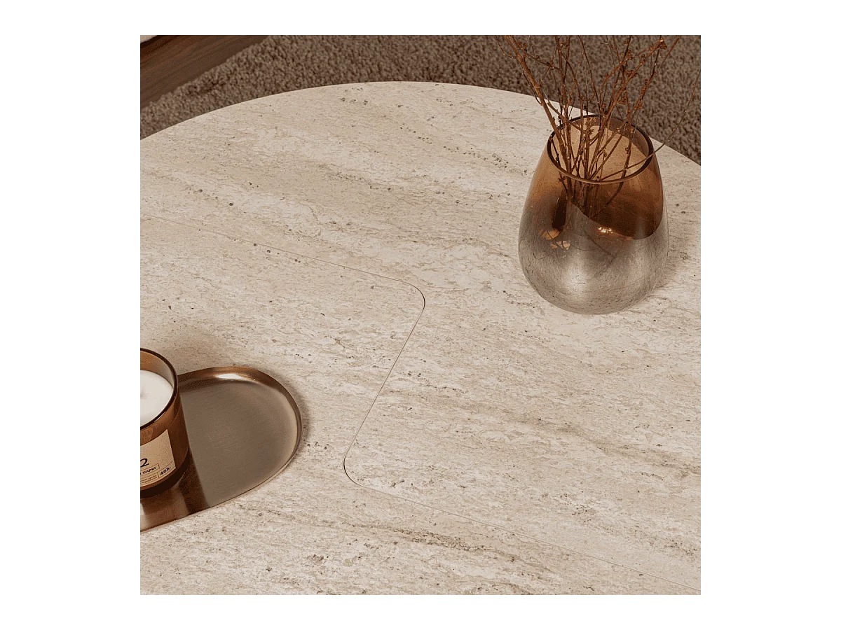 Set aus 2 Couchtischen L90 cm - MOIRA