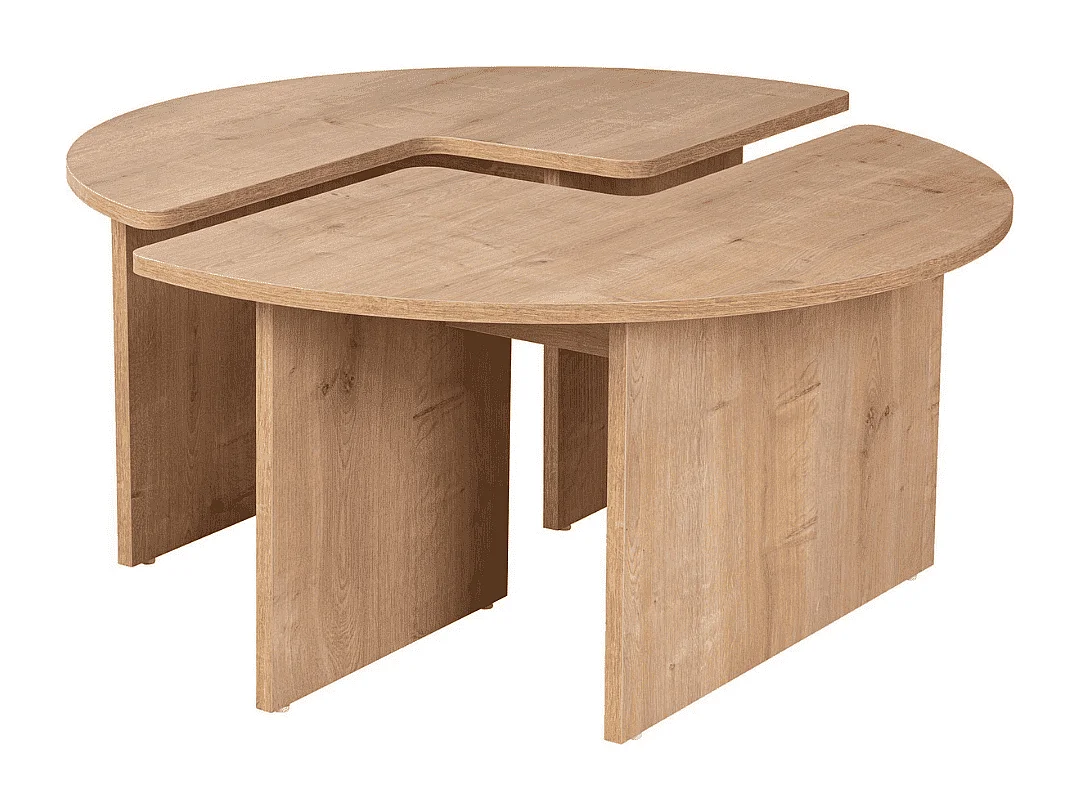 Lot de 2 tables basses L90 cm - MOIRA