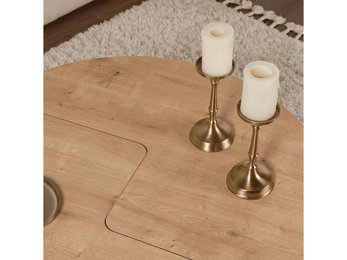 Lot de 2 tables basses L90 cm - MOIRA