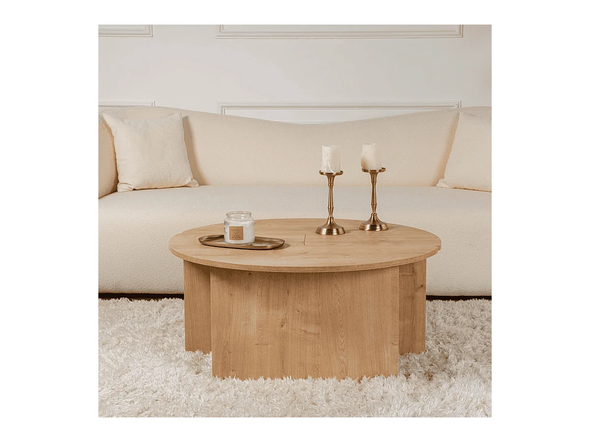 Lot de 2 tables basses L90 cm - MOIRA