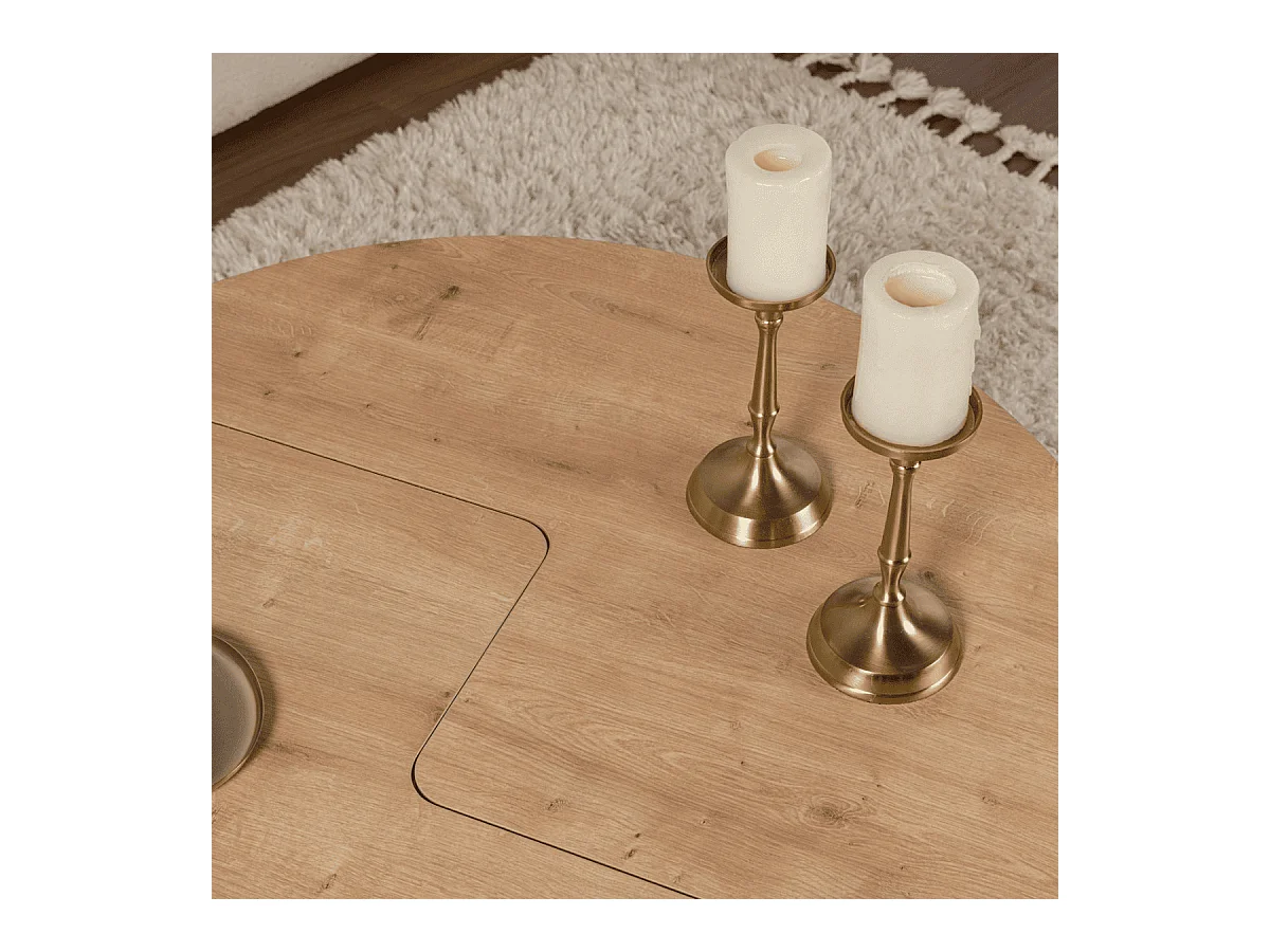 Lot de 2 tables basses L90 cm - MOIRA