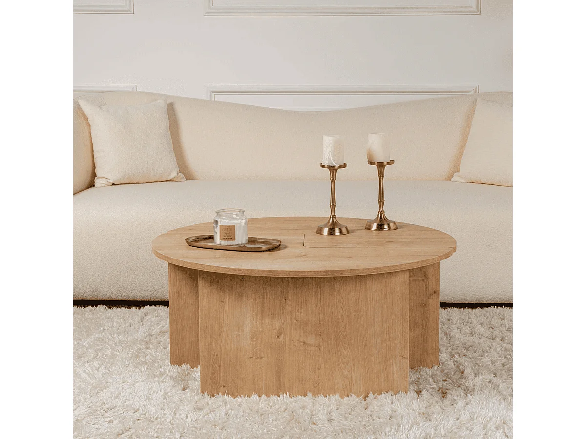 Lot de 2 tables basses L90 cm - MOIRA