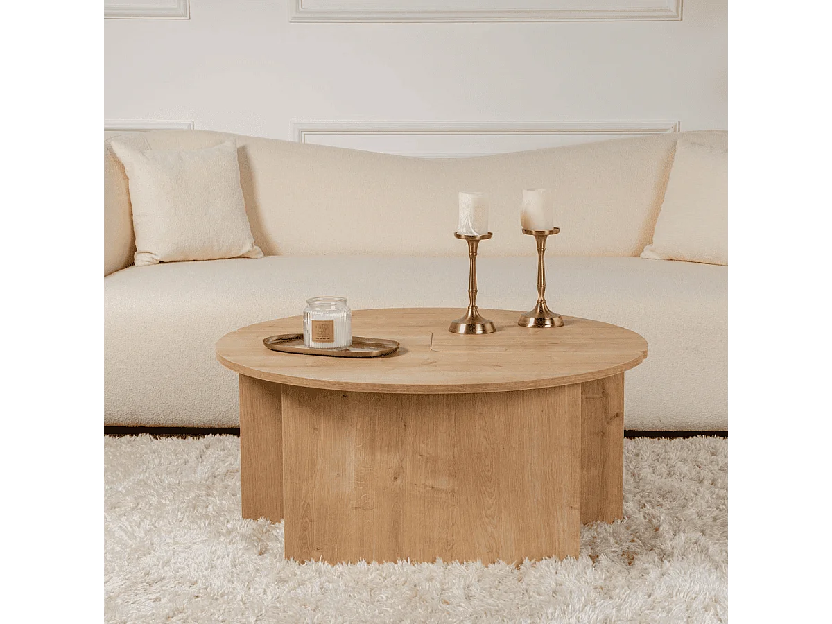 Lot de 2 tables basses L90 cm - MOIRA