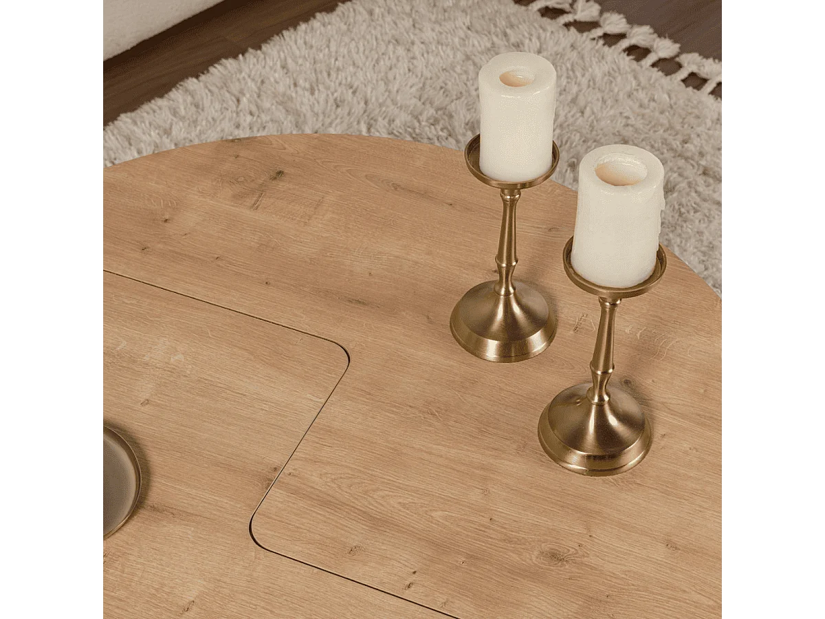 Lot de 2 tables basses L90 cm - MOIRA